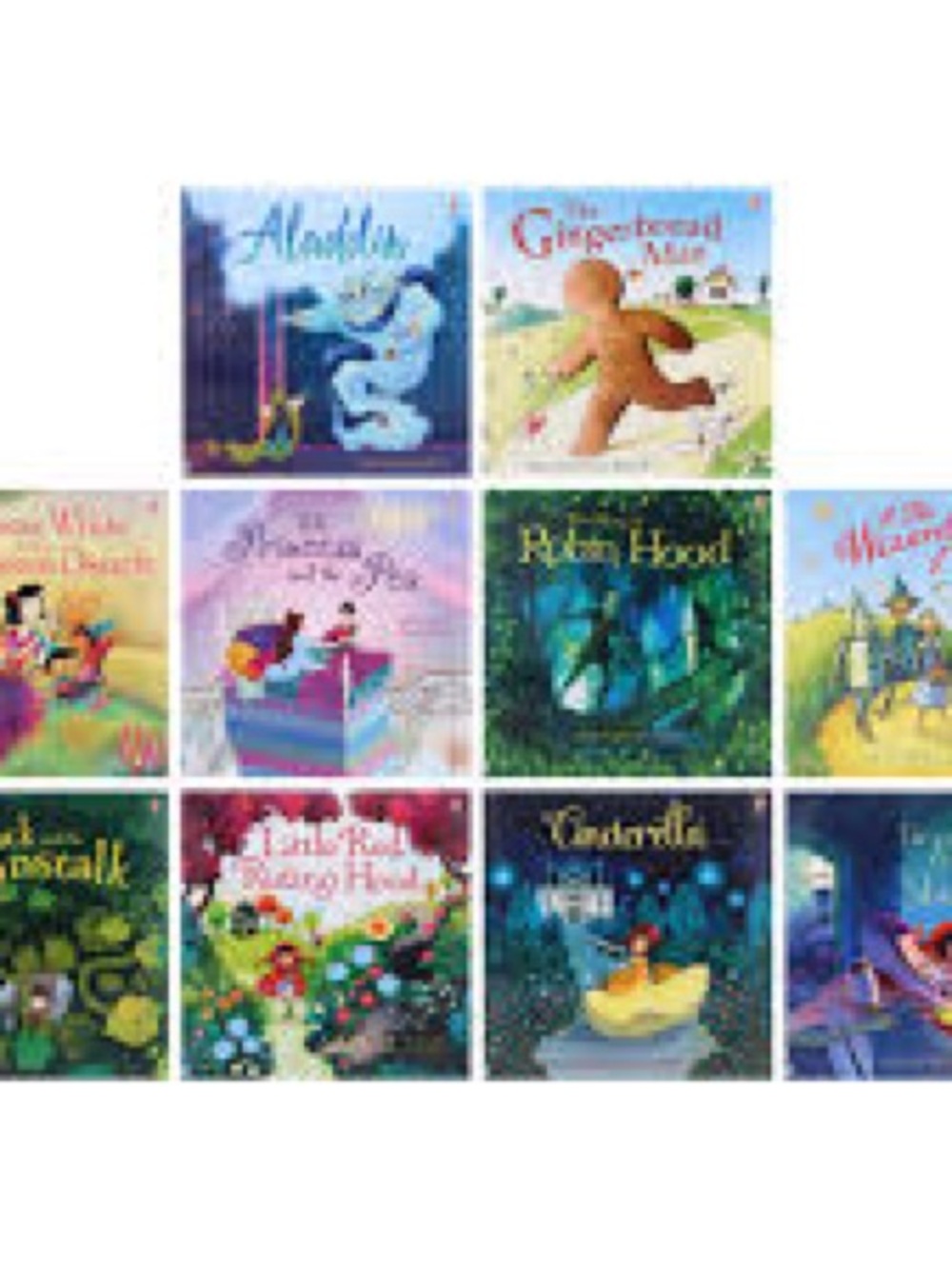 Usborne Illustrated Classics Large 10” Books – Set of 10 Children’s Stories